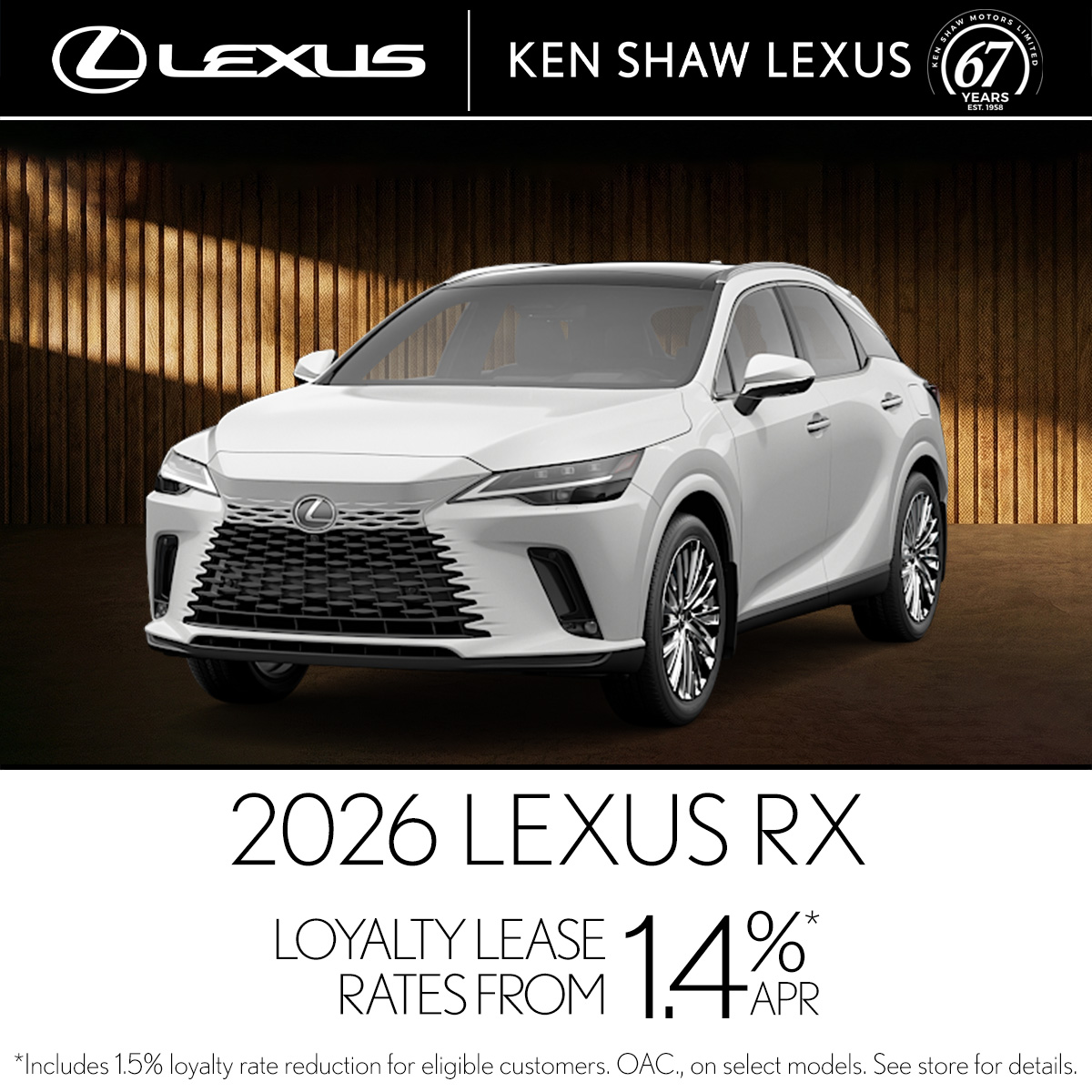 2026 Lexus RX