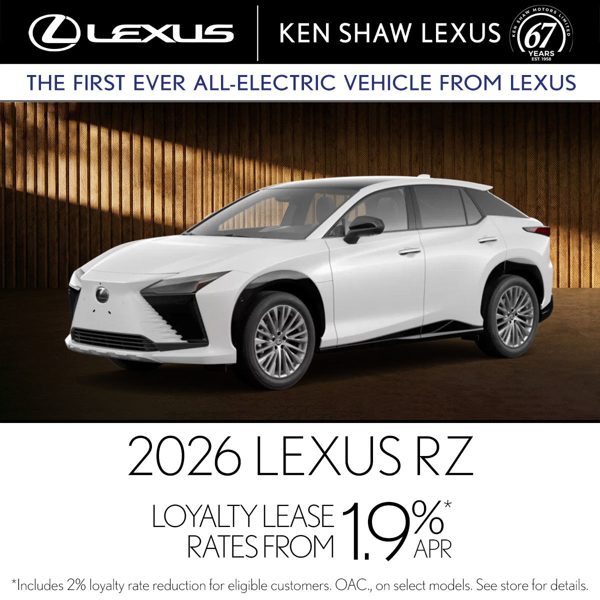 2026 Lexus RZ